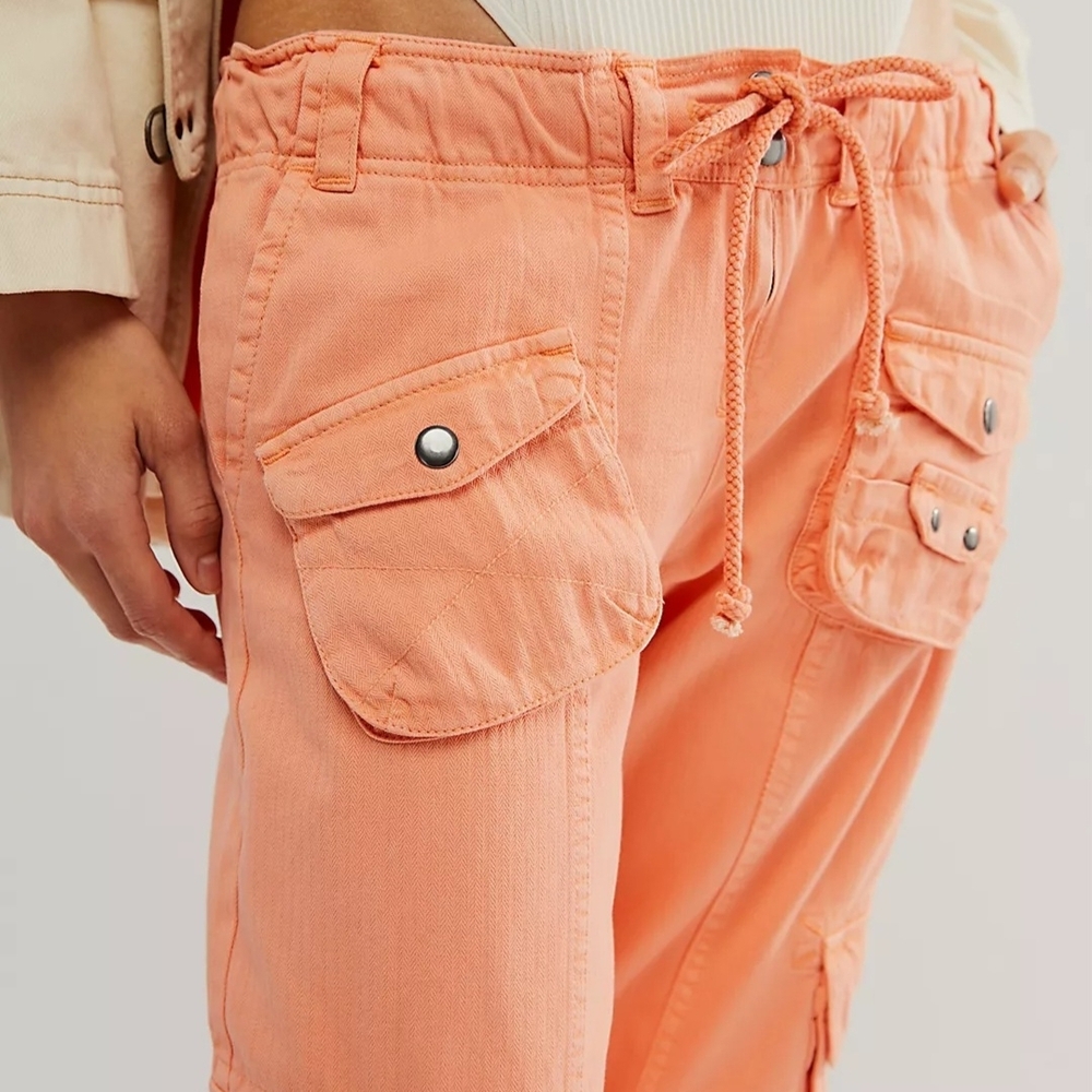 Free People Tahiti Cargo Pants BRAND NEW without TAGS L - Picture 2 of 5